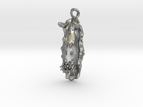 Doris the Nudibranch Earring in Natural Silver