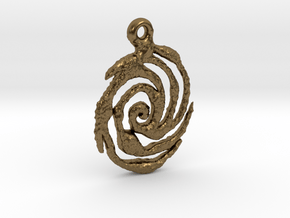 Galaxy Pendant in Natural Bronze