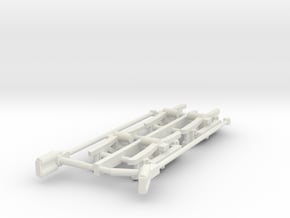 #160-1092 Liberty Bell Limited truck frames + pole in White Natural Versatile Plastic