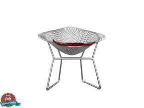 1:6 Miniature Diamond Chair - Harry Bertoia in White Natural Versatile Plastic