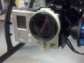 Tarot T-2D GoPro Gimbal Clamp for Lens Protectors in White Natural Versatile Plastic