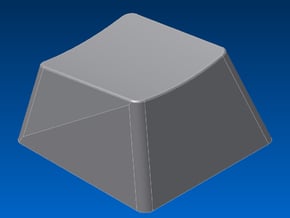 Blank Keycap (R1, 1x1) in White Natural Versatile Plastic
