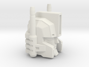 Enforcer's Head replacement for City Commander in White Natural Versatile Plastic