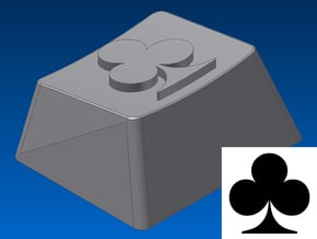 Club Keycap (R1, 1.25x) in White Natural Versatile Plastic