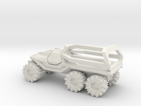 All-Terrain Vehicle 6x6 closed cab with Roll Over  in White Natural Versatile Plastic