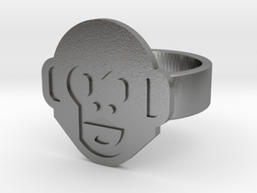 Monkey Ring in Natural Silver: 8 / 56.75