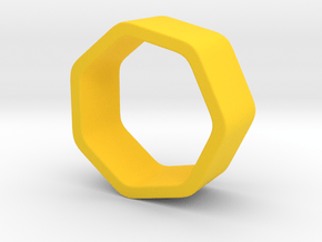 Poly7 Ring in Yellow Processed Versatile Plastic: 5 / 49