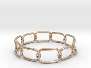 Chained Bracelet 65 in 14k Rose Gold Plated Brass