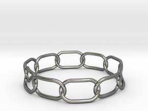 Chained Bracelet 72 in Fine Detail Polished Silver
