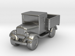 Old Pickup Truck Game Token in Natural Silver