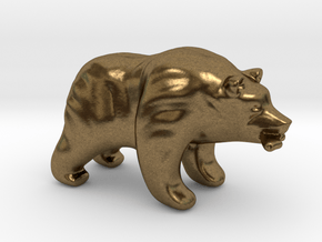 Bear Game Token in Natural Bronze