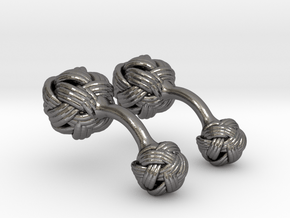 Algerian Knot Cufflink in Polished Nickel Steel