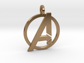 Avengers Keychain in Natural Brass