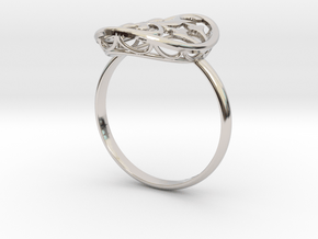 Engagement / Wedding Flower ring RWS000100001 in Platinum: 10 / 61.5
