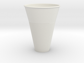 Plastic Cup in White Natural Versatile Plastic