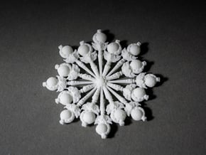 Cutieflake in White Natural Versatile Plastic