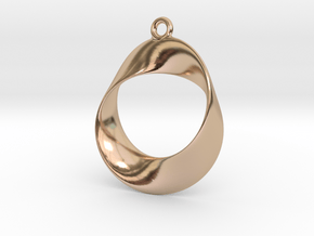 Earring Twisted in 14k Rose Gold Plated Brass