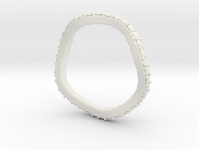 Leslie 2mm Flush Band in White Natural Versatile Plastic