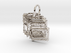 Hammond B3 Organ Pendant/Keyring in Platinum