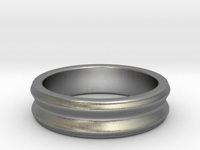 C ring - Size 5 to 13. in Natural Silver: 5 / 49