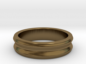 C ring - Size 5 to 13. in Polished Bronze: 5 / 49