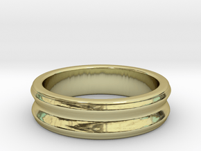 C ring - Size 5 to 13. in 18k Gold Plated Brass: 10 / 61.5