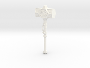 Iron Sledge Hammer in White Processed Versatile Plastic