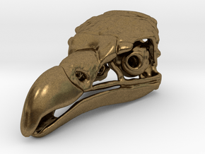 Vulture Skull in Natural Bronze: Medium