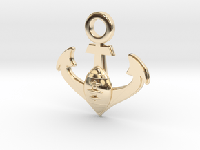 PENDENTE NAVY SEALS BARI  in 14k Gold Plated Brass