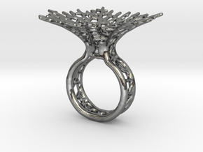 Hyphae Ring in Polished Silver: 5 / 49