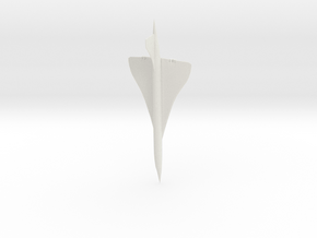 1:285 Concorde in White Natural Versatile Plastic