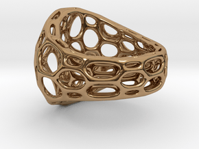 2-layer Center Ring in Polished Brass: 7 / 54