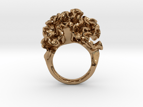 floraform | Cnidaria Ring in Polished Brass: 5 / 49