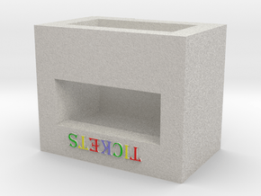 N Scale Carnival/Circus Ticket Booth in Full Color Sandstone