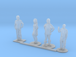 HO Scale Standing Kids 5 in Smooth Fine Detail Plastic