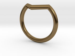 V Ring in Polished Bronze: 5.5 / 50.25