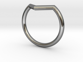 V Ring in Polished Silver: 7.75 / 55.875