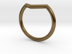 V Ring in Polished Bronze: 8.5 / 58