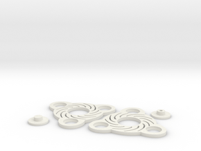 3d Print Spinner 2a in White Natural Versatile Plastic: Small