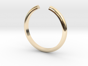 Open Ring in 14k Gold Plated Brass