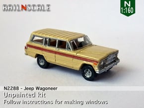 Jeep Wagoneer (N 1:160) in Gray Fine Detail Plastic