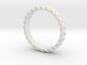ring pigtail in White Natural Versatile Plastic: 10.25 / 62.125