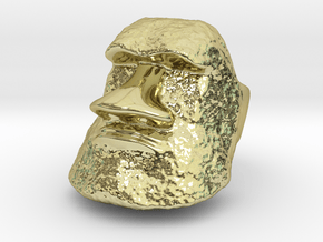 Serious Moai Ring in 18K Gold Plated