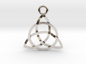 Triquerta Pendant 1" in Platinum