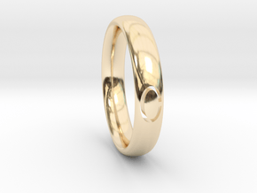 Simple Ellipse Ring in 14K Yellow Gold