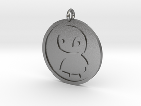 Penguin Pendant in Natural Silver