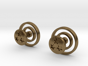 Dragon Ball - Capsule Cufflinks - V3 in Natural Bronze