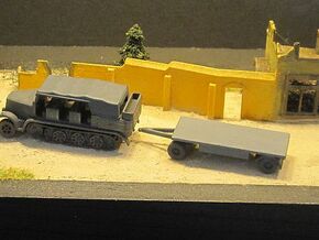 1/144 PF 10 trailer for engineering units in White Natural Versatile Plastic