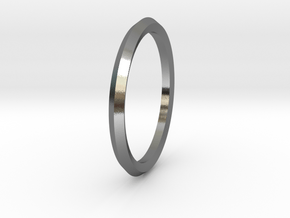Penta Ring - An unconventional Wedding Ring in Polished Silver: Medium