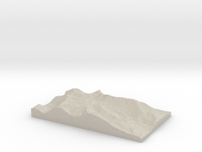Model of Platte Gulch in Natural Sandstone